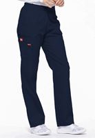 Dickies EDS Signature Women's Tapered Pull-On Scrub Trs, Black