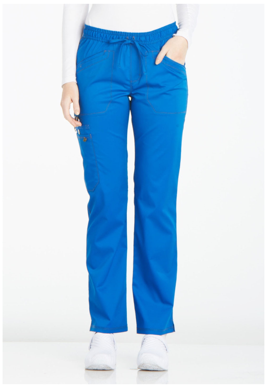 Women's Plus Size High Rise Drawstring Straight Pants from ROYALTY
