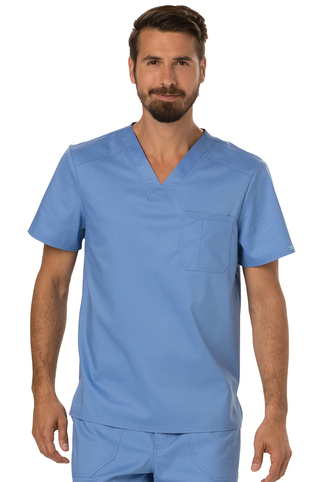 Size Medium NEW Mens Surgical Scrubs Top Operating Shirt V Neck 