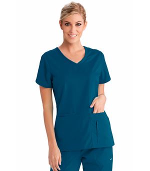 Grey's Anatomy Active Women's Solid V-Neck Scrub Top-41423