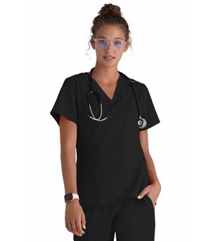 Grey's Anatomy Women's Jersey V-Neck Scrub Top- GVST028
